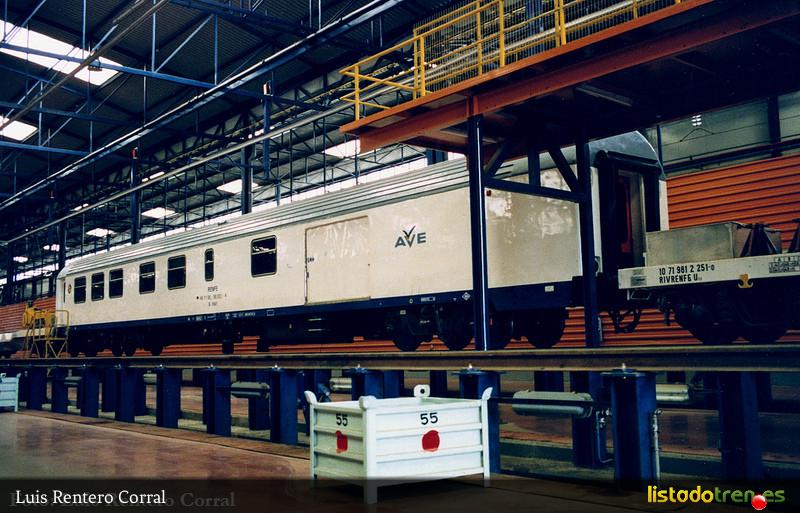 Coche del Tren Taller AVE