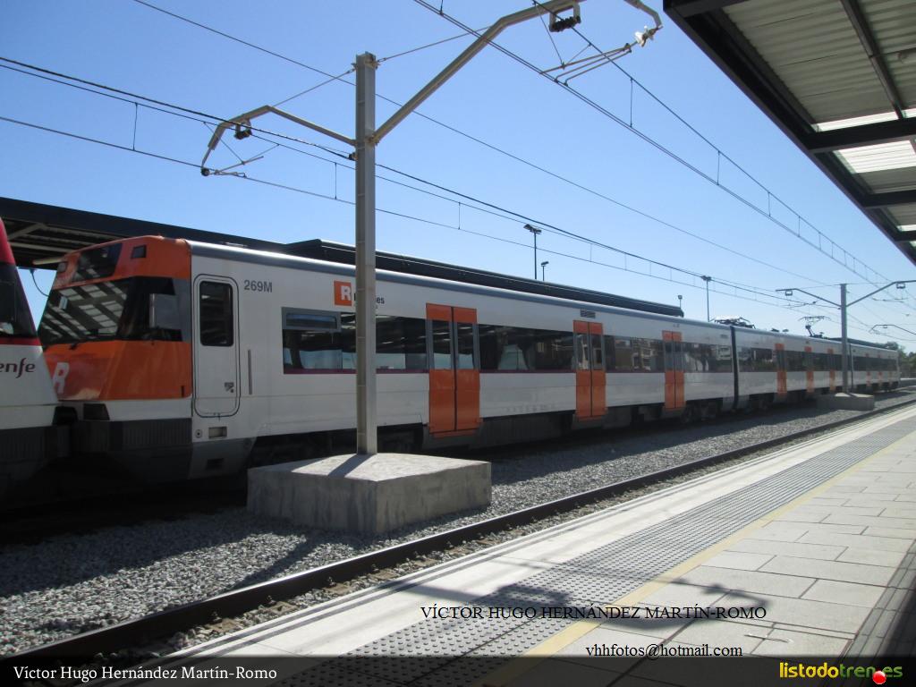 447-269 en la estación de Malgrat de Mar