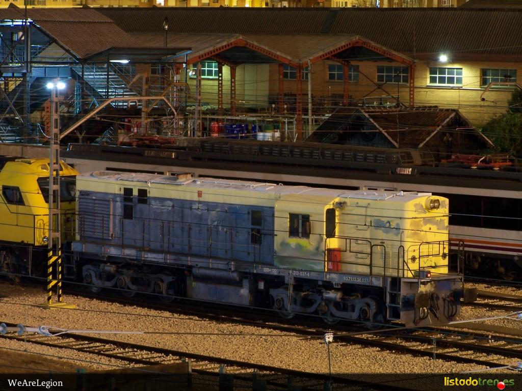 Locomotora 313 en Valladolid