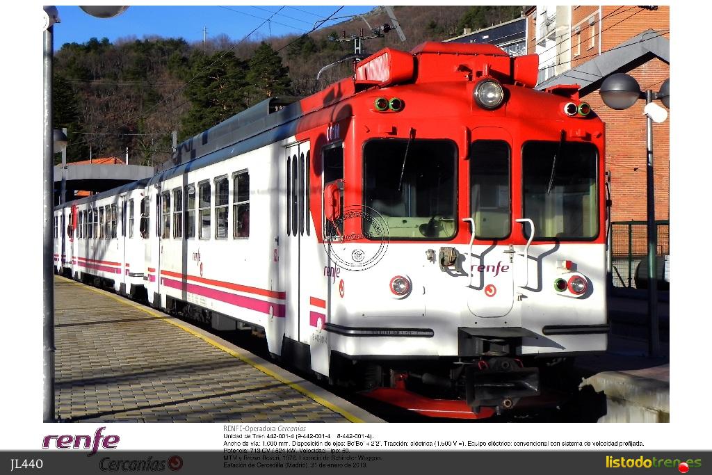 Renfe Cercanías - 442-001 - Cercedilla empalme