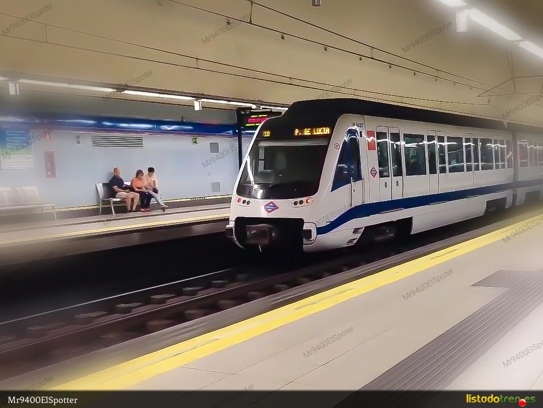 8427 saliendo de Plaza de Castilla dirección Paco 