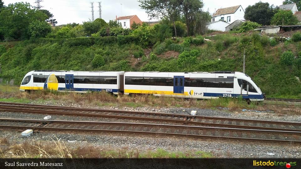 El automotor 2717 en Ferrol