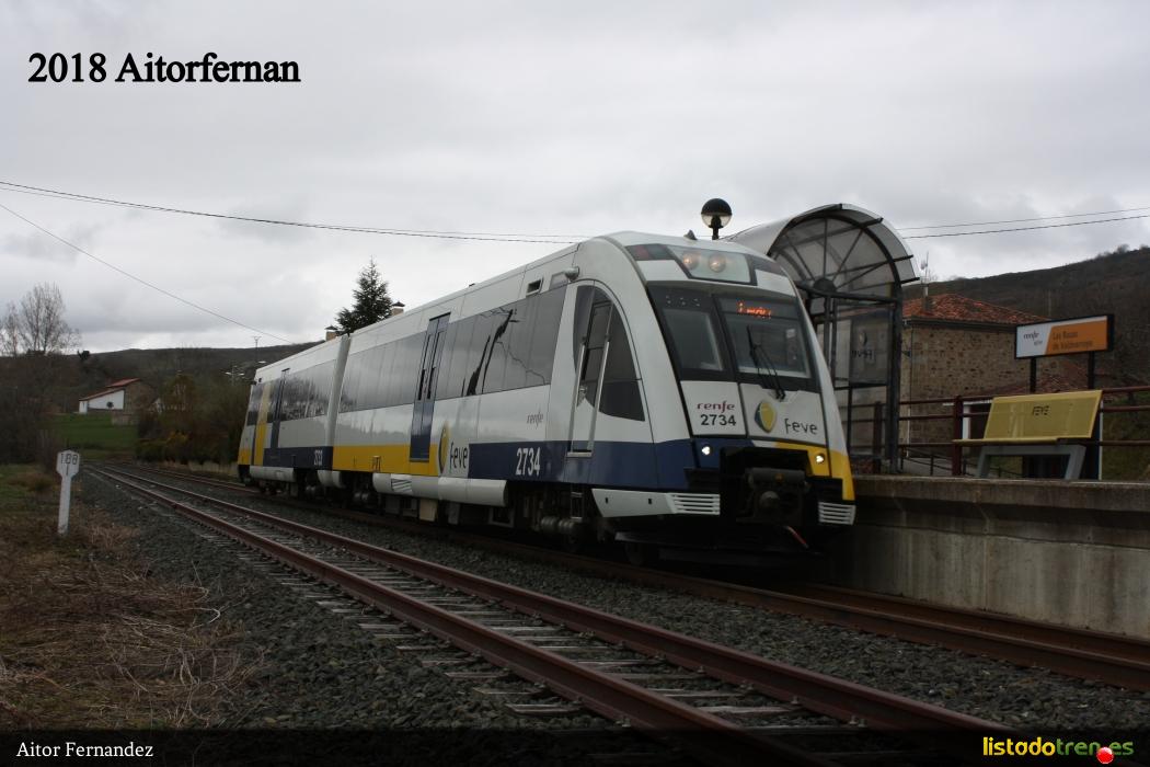 FEVE UT2733-2734 en Las Rozas de Valdearroyo, Cant