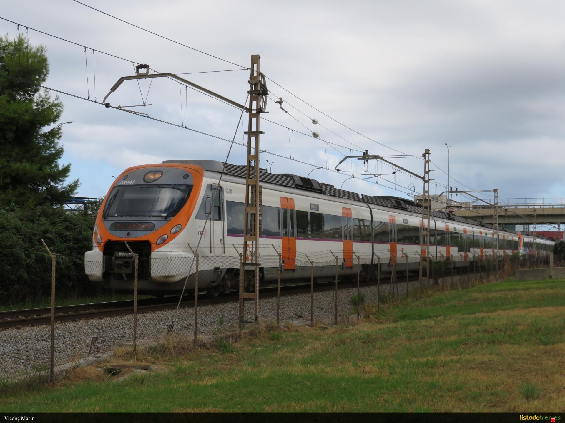 Renfe 465-234 en el Aeroport del Prat