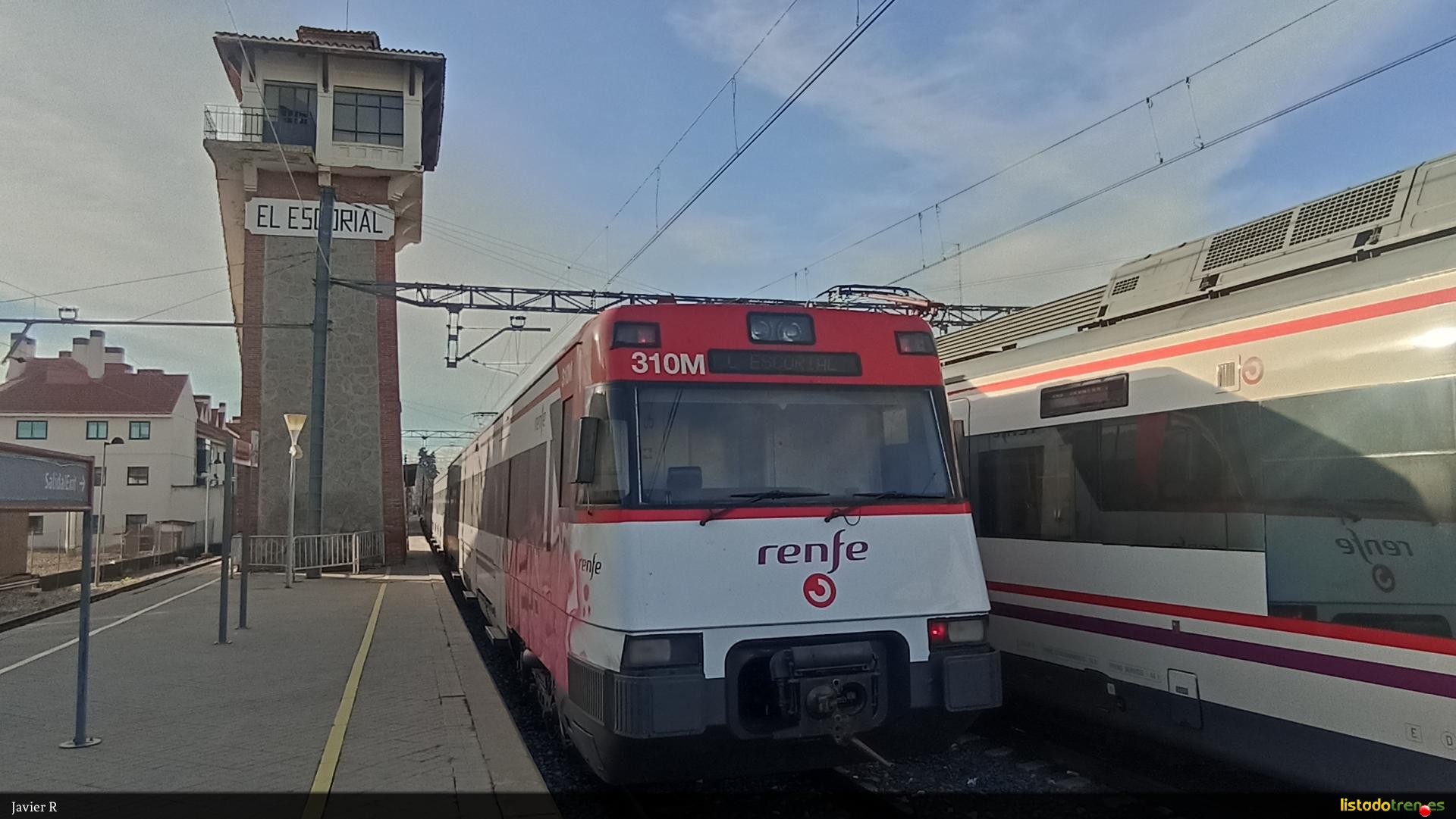 446 en El Escorial con un tren chárter