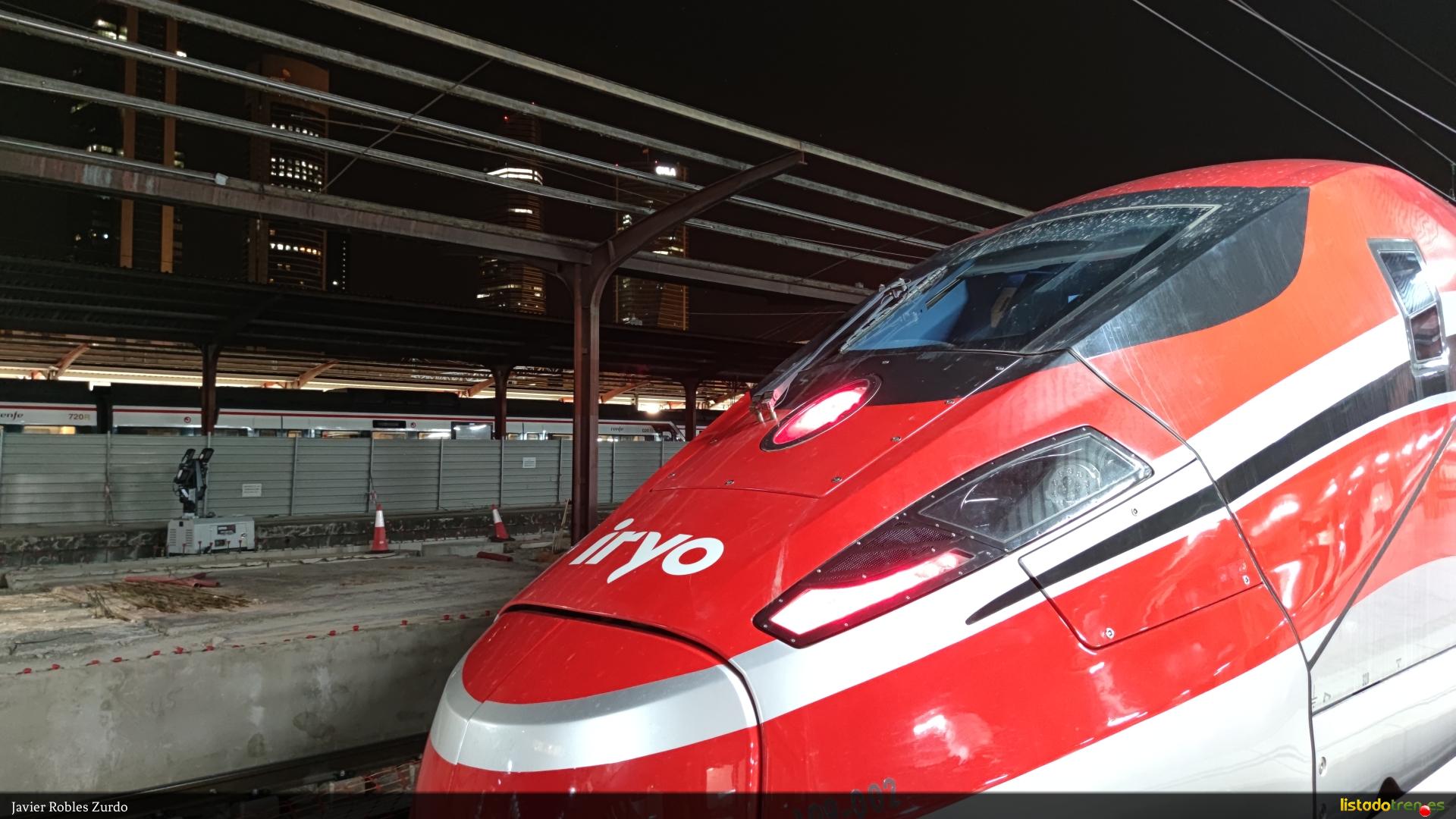 Iryo 109.002 en Madrid Chamartin, año 2022