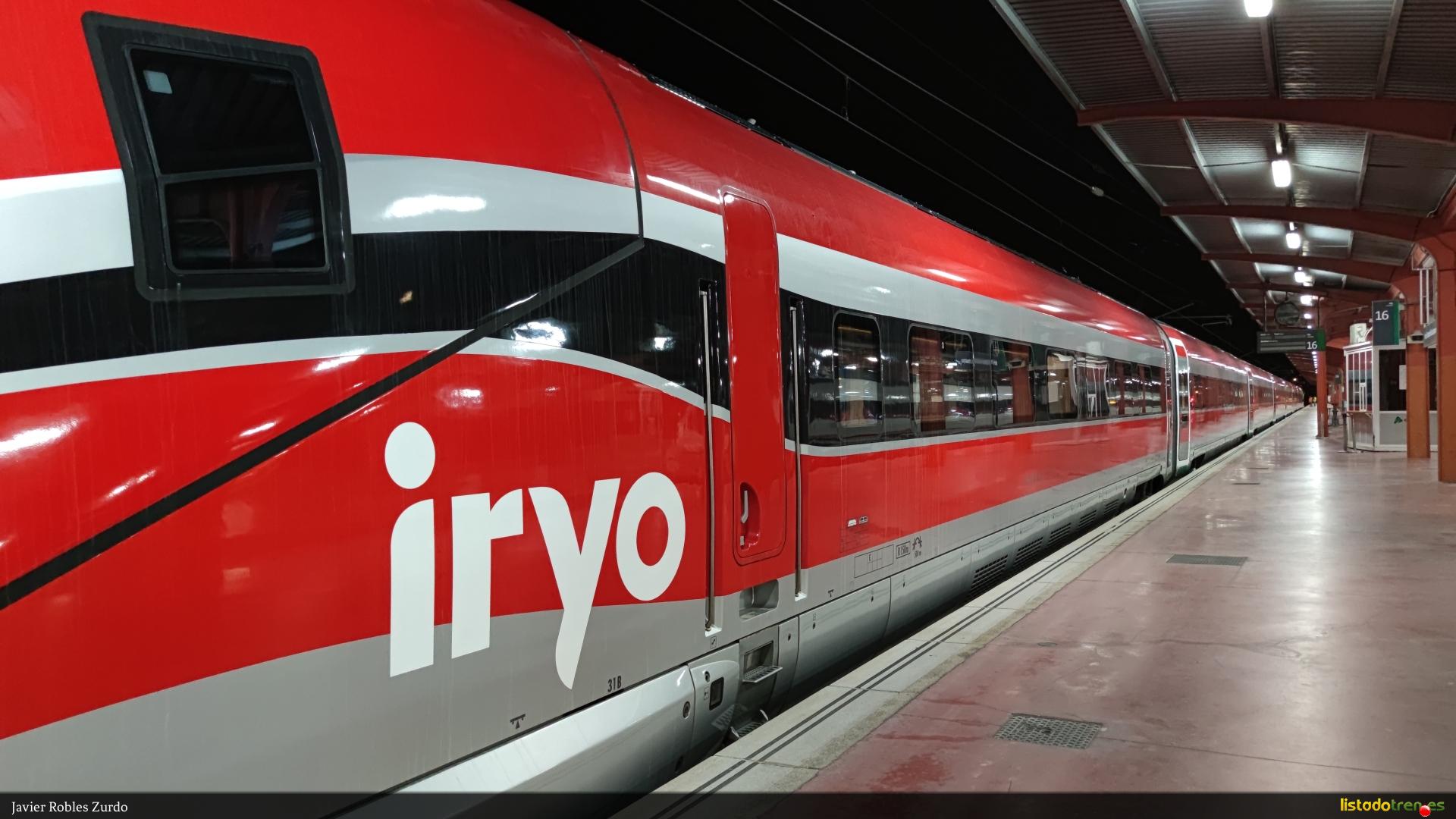 Lateral iryo 109.002 en Madrid Chamartin