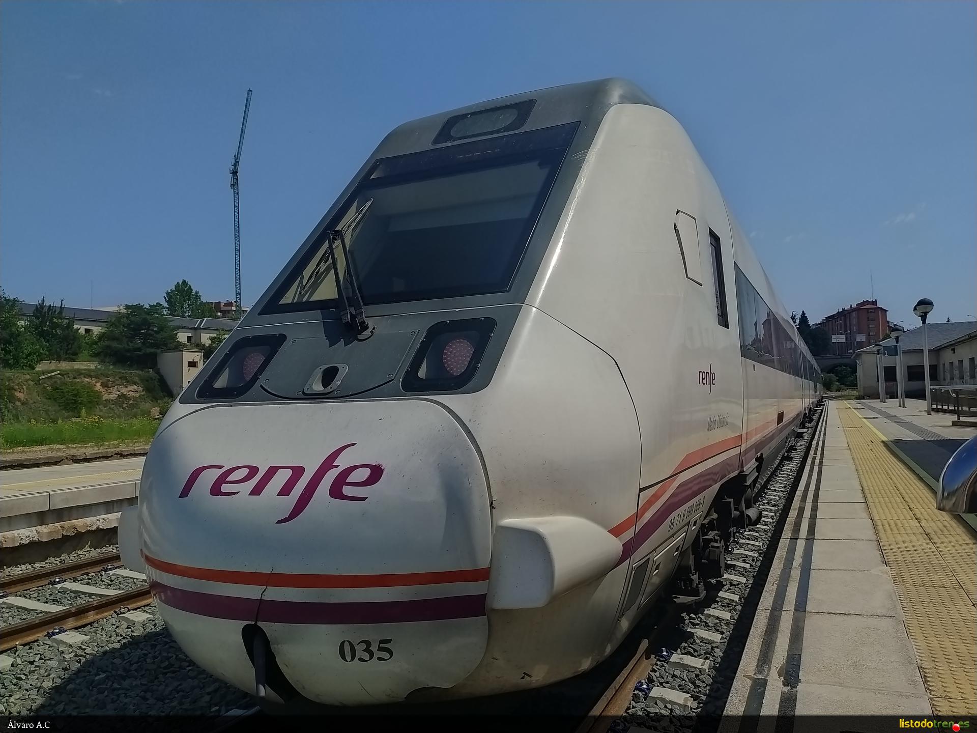 599-069 en la estación de Soria