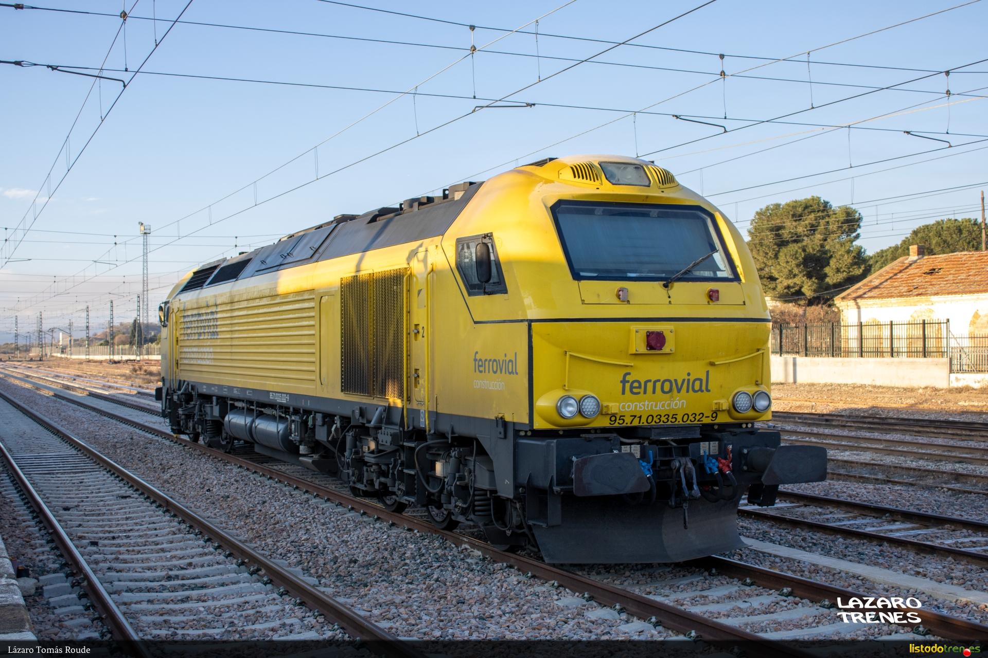 Locomotora 335.032 Ferrovial Bobadilla Málaga