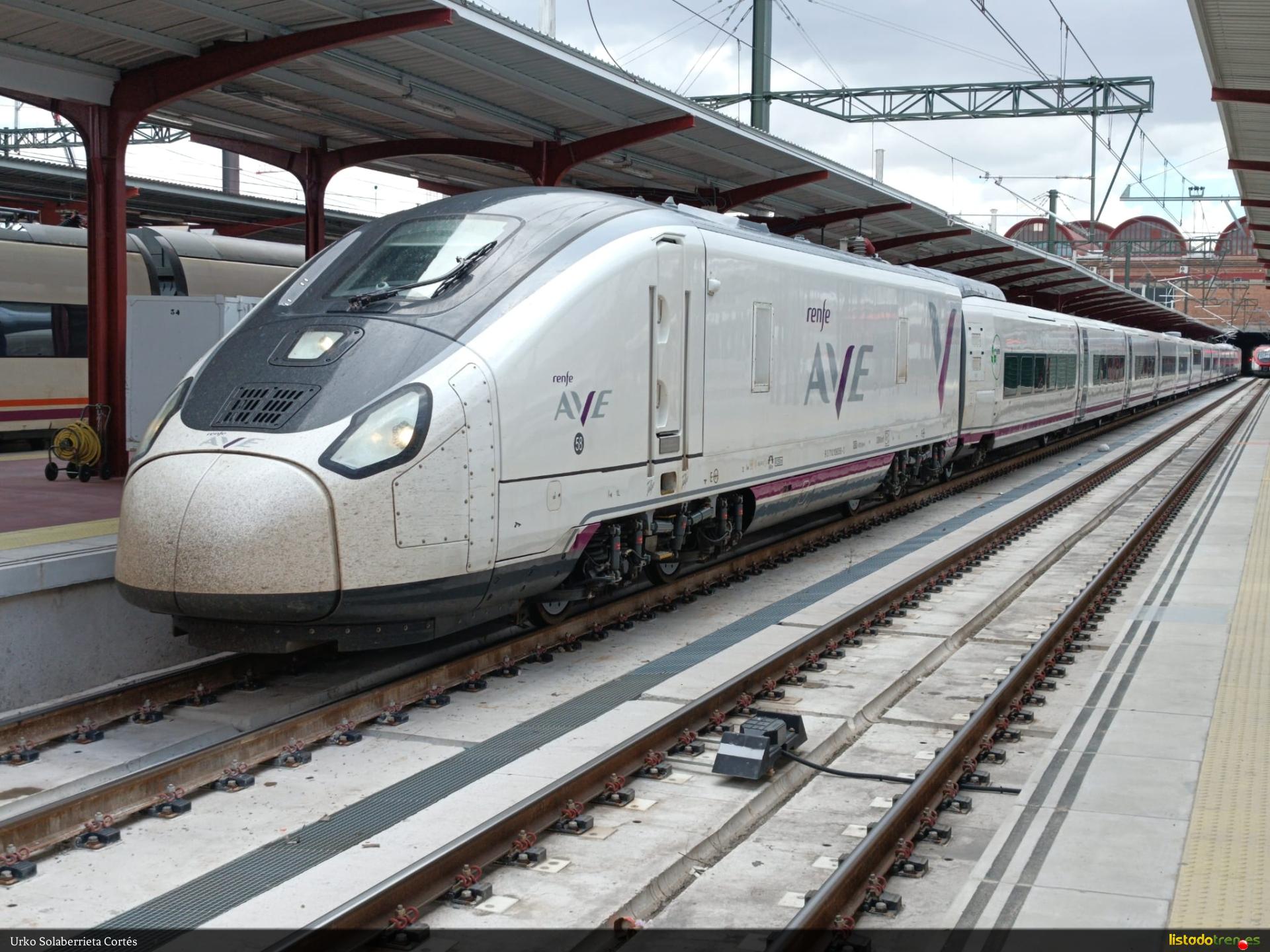 106.58 realizando el primer AVE Castellón-Gijón de