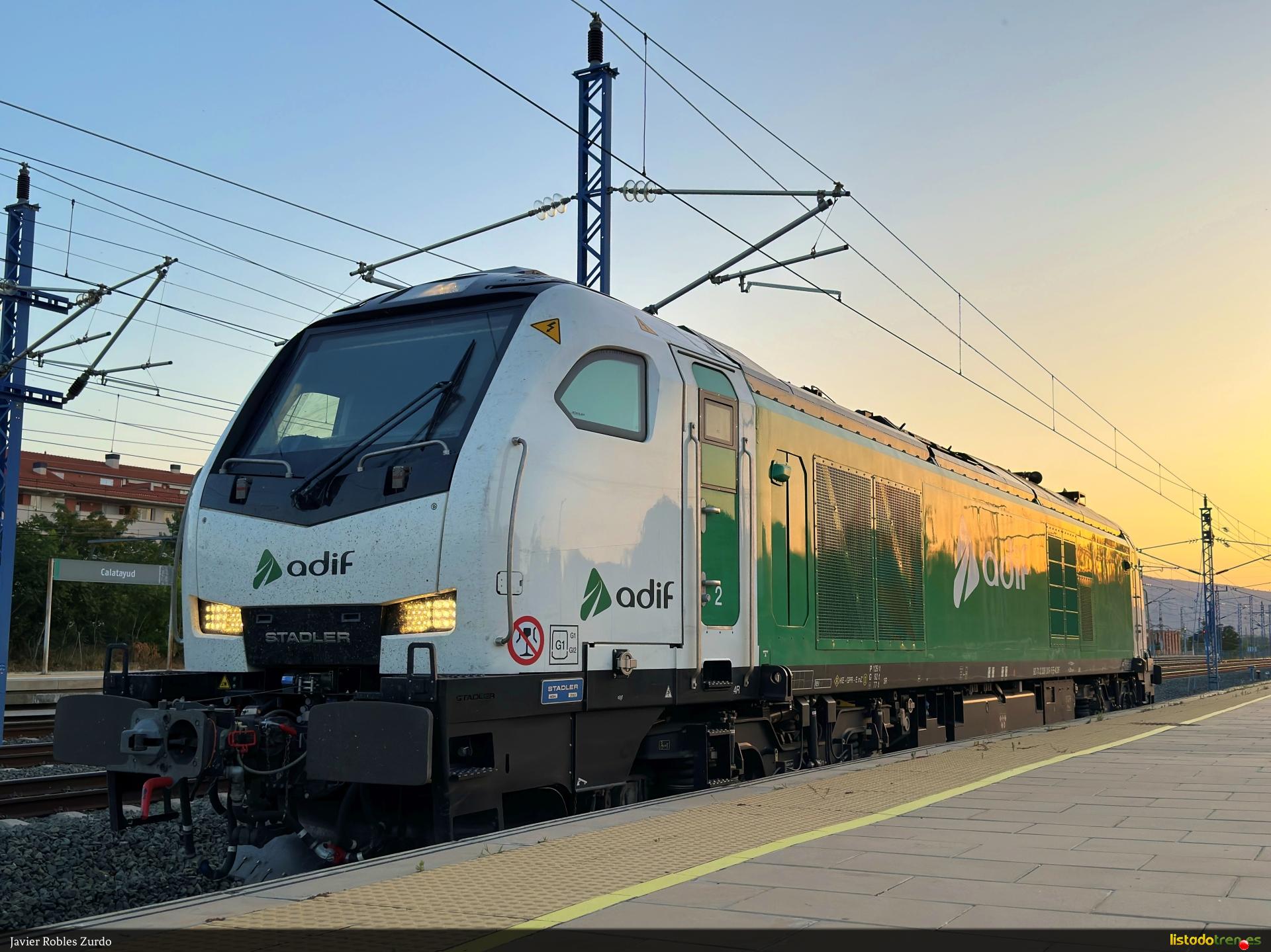 Locomotora 336.009 en Calatayud