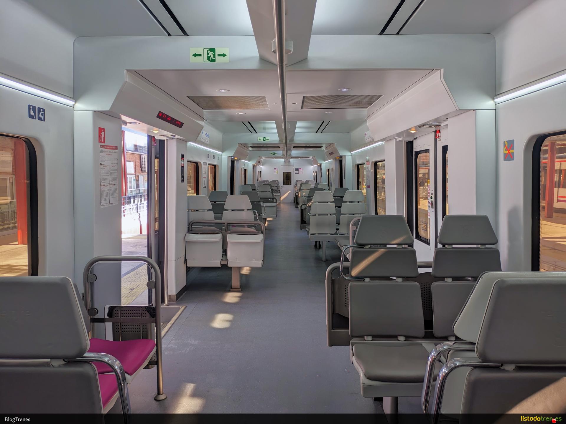 Interior 174M con nuevos asientos
