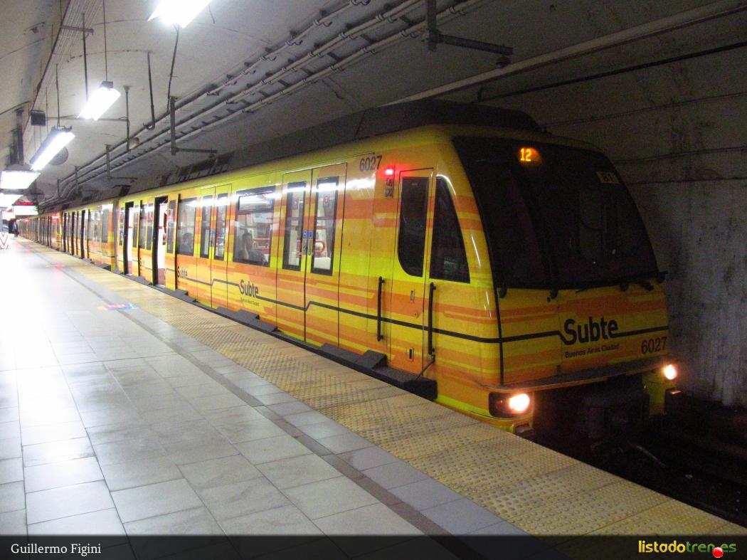 6027 en el Subte
