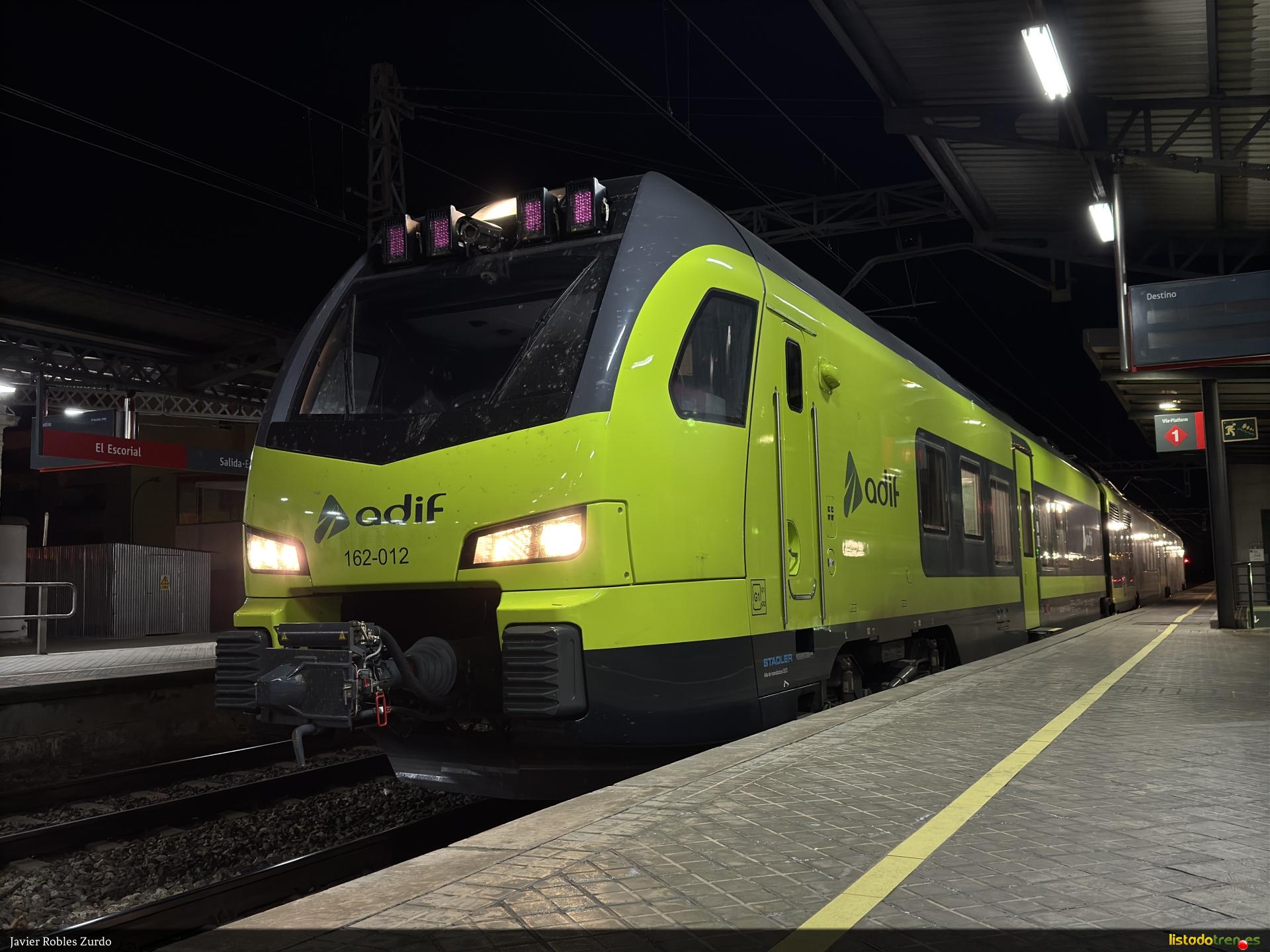 162.012 de Pruebas en el escorial