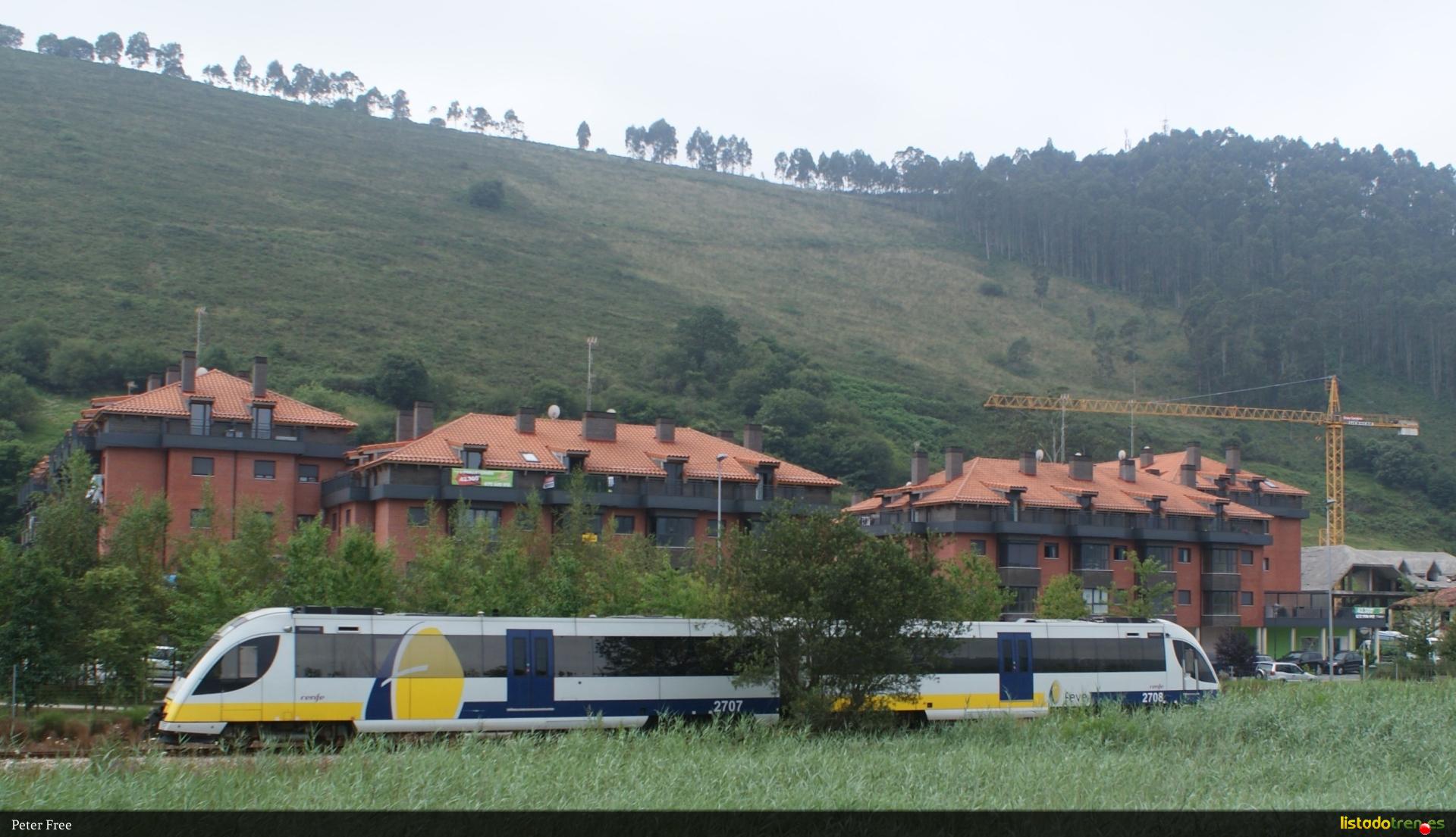 FEVE 2707/2708, Unquera, 20/07/2013