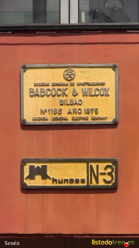 Hunosa 3 Detalle placa