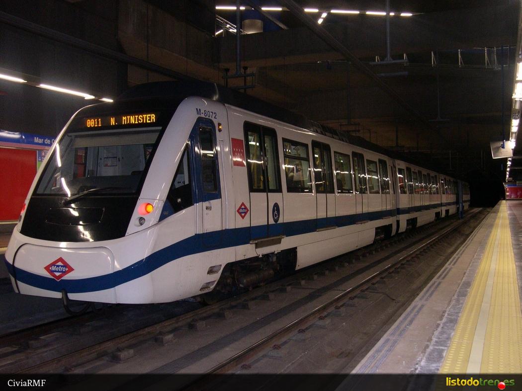 Metro Madrid unidad 8067 