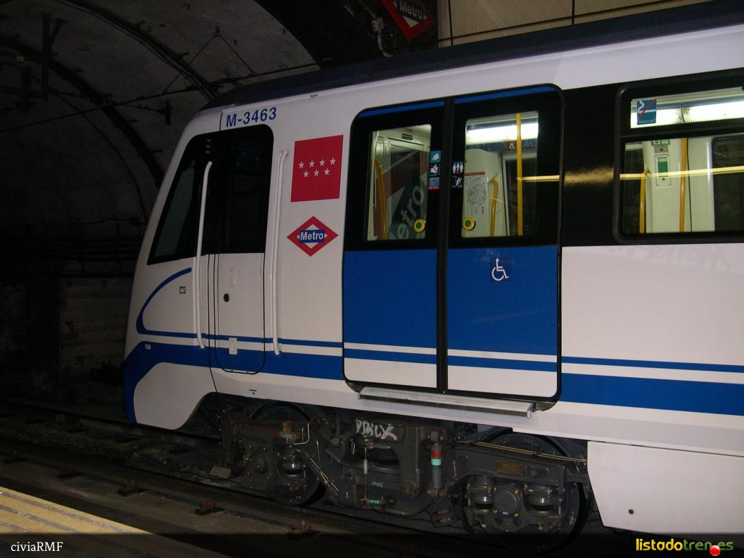 metro madrid unidad 3463