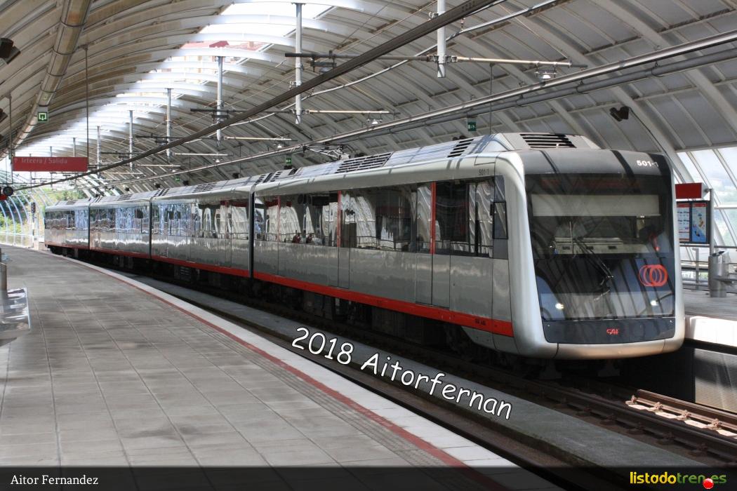 Metro Bilbao UT501 en Urbinaga