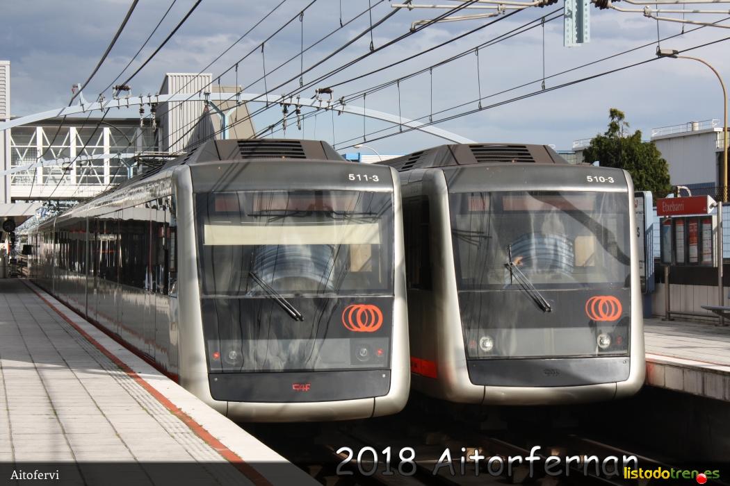 Unidades 510 y 511 en Etxebarri