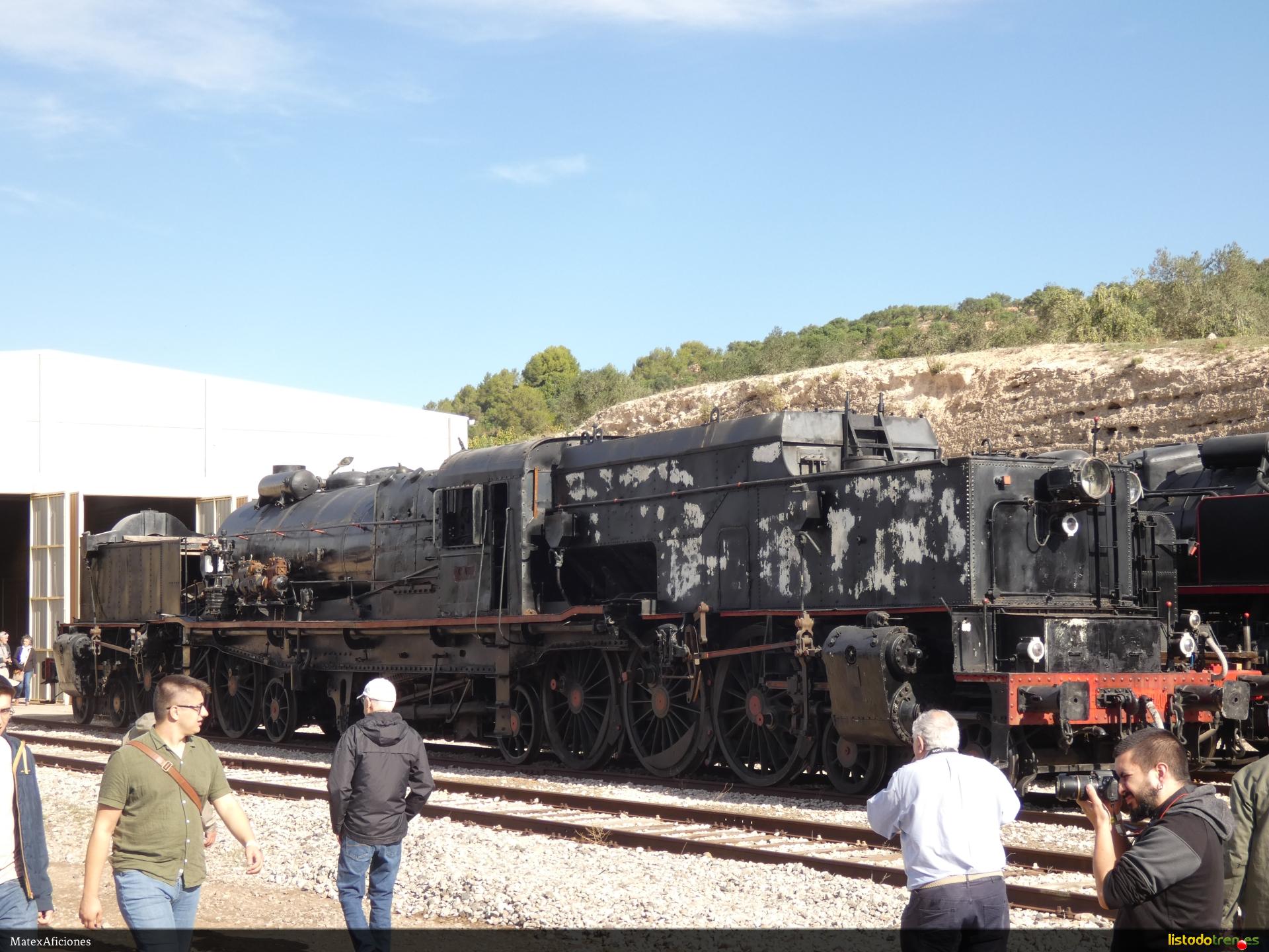 Garratt al sol durante la X festa del tren