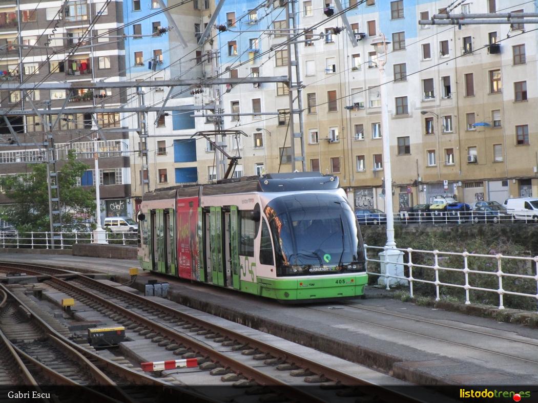 El Tranvía 405 en Atxuri