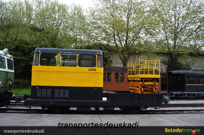 Dresina 1002 en el Museo Vasco del Ferrocarril