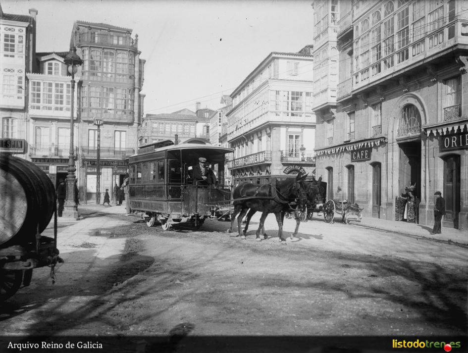 Tranvía mulas en el Obelisco (2)