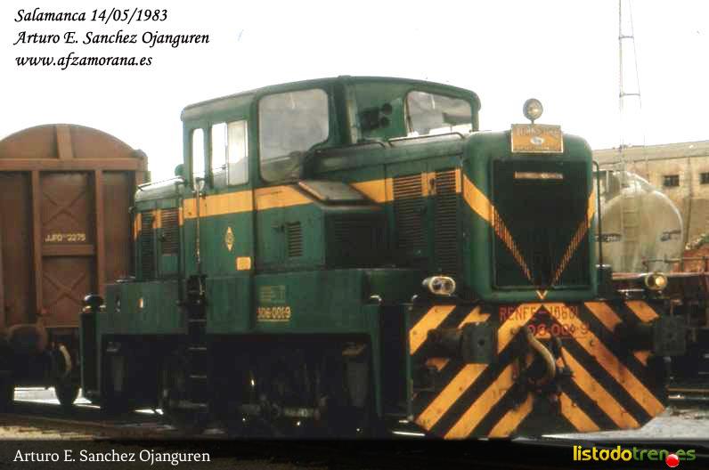 Locomotora 306 en Salamanca